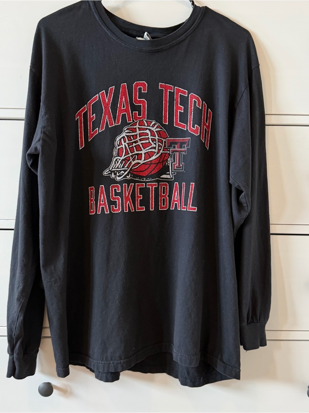 TEXAS TECH Long sleeve basketball T Shirt